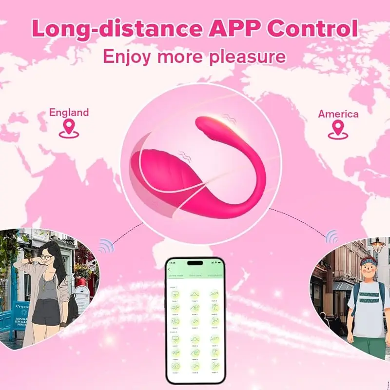 Vibrador de controle sem fio app controle remoto calcinha vibrador usar ovo vibr - Imagem 5