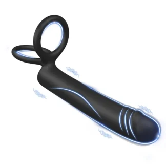 Vibrador de plugue anal masculino com cinta, vibrador de pênis, vibrador de bala
