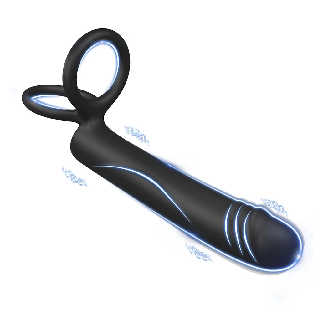 Vibrador de plugue anal masculino com cinta, vibrador de pênis, vibrador de bala