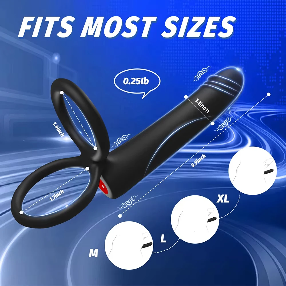 Vibrador de plugue anal masculino com cinta, vibrador de pênis, vibrador de bala - Imagem 7