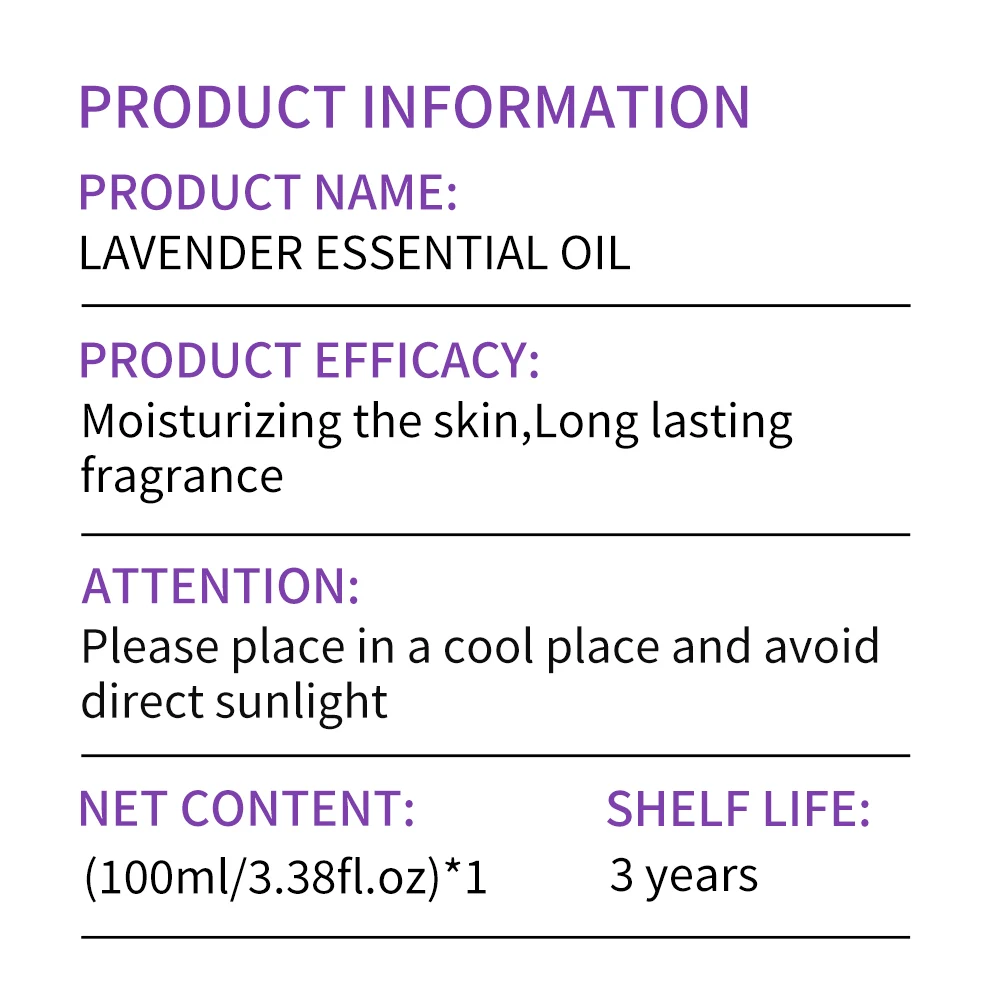 Óleo essencial de lavanda para cuidados com a pele do corpo óleo facial óleo ess - Imagem 6